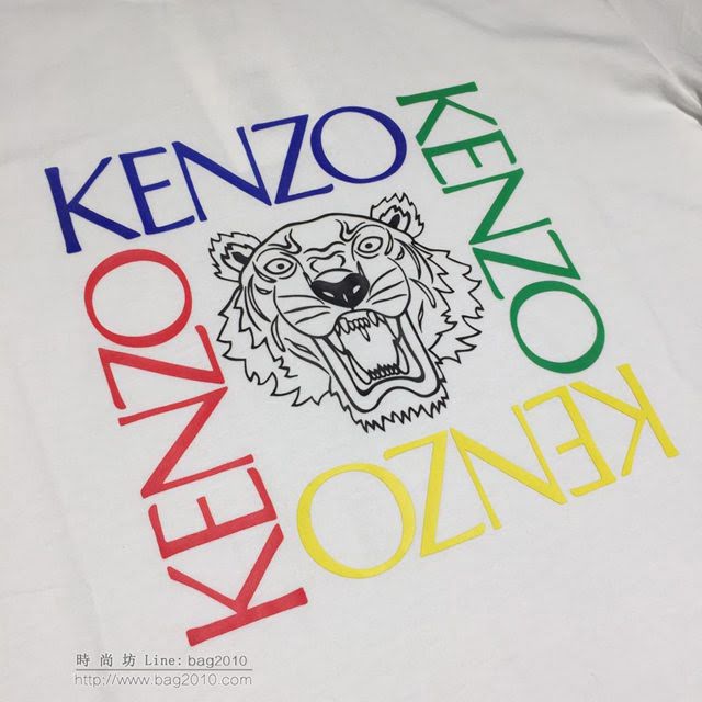 Kenzo短袖衣 2019春夏新款 凱卓男士白色T恤  tzy1812